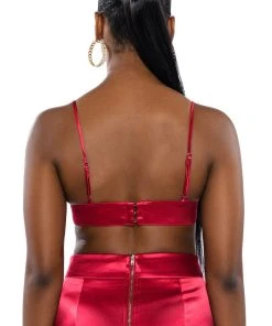 SPRING SATIN BRALETTE -akira shop spring satin bralette red 6 6