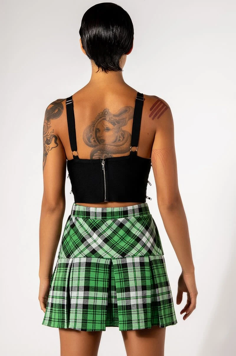 STOLE THE SHOW ZIPPER DETAIL CROPPED BANDAGE TANK 9 STOLE THE SHOW ZIPPER DETAIL CROPPED BANDAGE TANK - Image 7