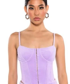 STYLIST VELVET CORSET TOP