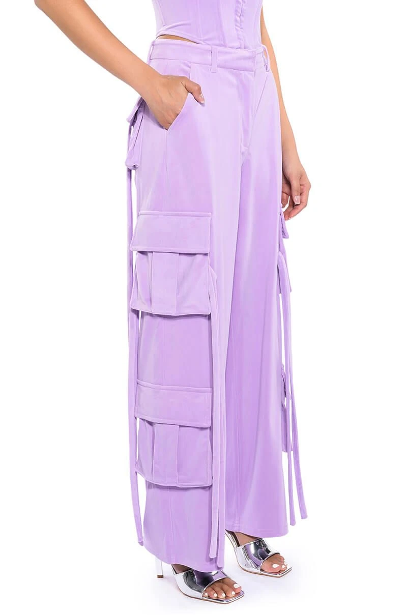 STYLIST WIDE LEG VELVET CARGO PANTS 4 STYLIST WIDE LEG VELVET CARGO PANTS - Image 2