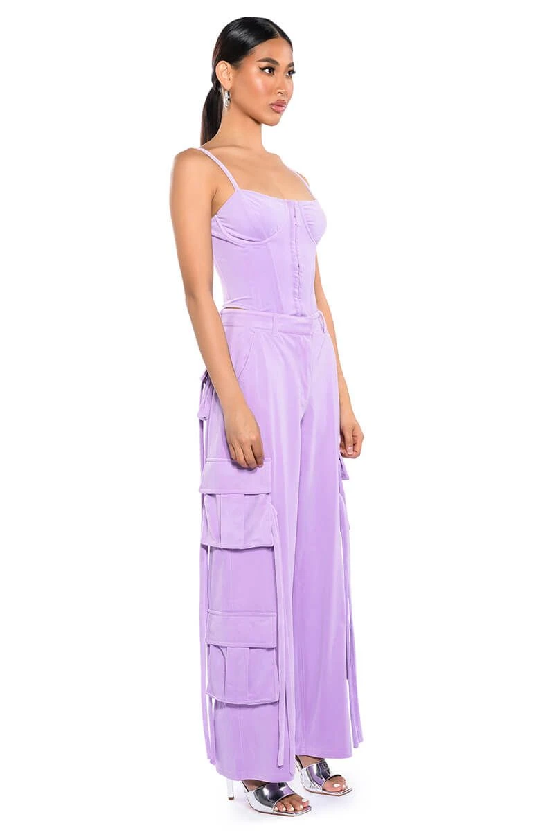 STYLIST WIDE LEG VELVET CARGO PANTS 6 STYLIST WIDE LEG VELVET CARGO PANTS - Image 4