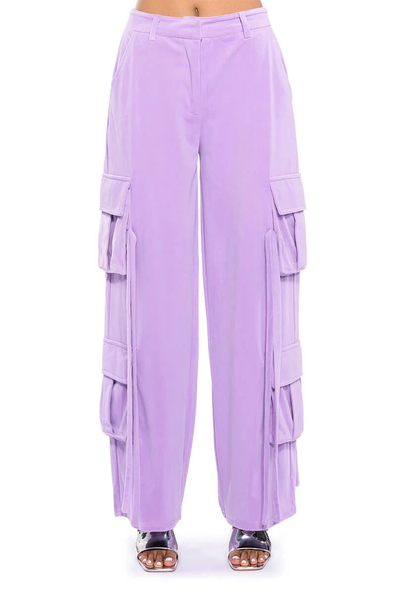 STYLIST WIDE LEG VELVET CARGO PANTS 7 STYLIST WIDE LEG VELVET CARGO PANTS - Image 5
