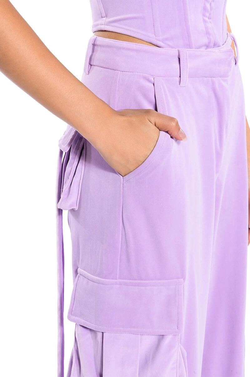 STYLIST WIDE LEG VELVET CARGO PANTS 10 STYLIST WIDE LEG VELVET CARGO PANTS - Image 8