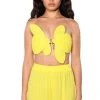 SUNSHINE BABY STRAPLESS CROP TOP -akira shop sunshine baby strapless crop top yellow 1 1