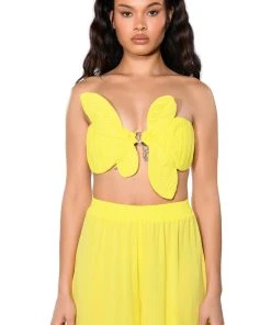 SUNSHINE BABY STRAPLESS CROP TOP