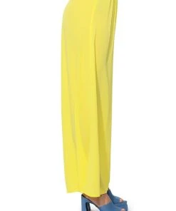 SUNSHINE BABY WIDE LEG PALAZZO PANT -akira shop sunshine baby wide leg palazzo pant yellow 8 8