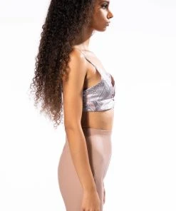 SURE THING TWISTED FRONT BRALETTE -akira shop sure thing twisted front bralette pink multi 5 5