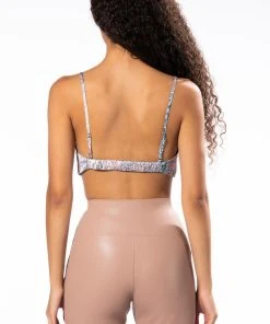 SURE THING TWISTED FRONT BRALETTE -akira shop sure thing twisted front bralette pink multi 6 6
