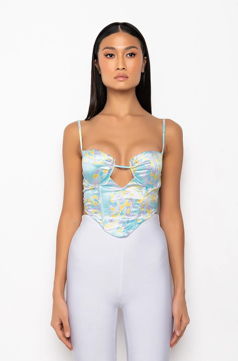 SWEET ESCAPE SATIN BUSTIER TANK 12 SWEET ESCAPE SATIN BUSTIER TANK - Image 10
