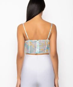 SWEET ESCAPE SATIN BUSTIER TANK 27 SWEET ESCAPE SATIN BUSTIER TANK -akira shop sweet escape satin bustier tank multi 12 12