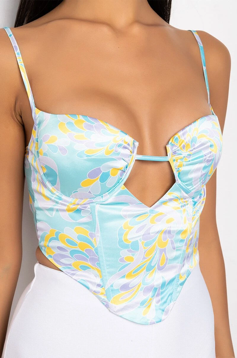 SWEET ESCAPE SATIN BUSTIER TANK 15 SWEET ESCAPE SATIN BUSTIER TANK - Image 13
