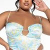 SWEET ESCAPE SATIN BUSTIER TANK 1 SWEET ESCAPE SATIN BUSTIER TANK -akira shop sweet escape satin bustier tank multi 1 1