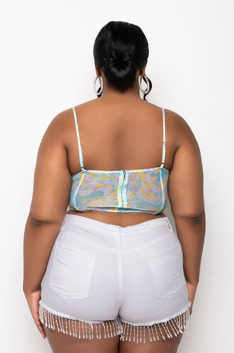 SWEET ESCAPE SATIN BUSTIER TANK 7 SWEET ESCAPE SATIN BUSTIER TANK - Image 5