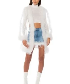 SWEETHEART FEATHER DETAIL DENIM MINI SKIRT -akira shop sweetheart feather detail denim mini skirt medium blue denim 5 5