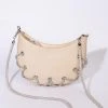 SWEETIE RHINESTONE CORD PURSE -akira shop sweetie rhinestone cord purse beige 2 2