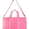 TERRY PINK WEEKEND BAG 2 TERRY PINK WEEKEND BAG -akira shop terry pink weekend bag pink 3 3