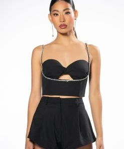 TGIF TWIST BRALETTE TOP -akira shop tgif twist bralette top black 4 4