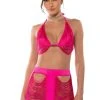 THE GODDESS IN ME TWO PIECE FRINGE SET -akira shop the goddess in me two piece fringe set fuchsia 1 1