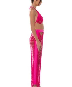 THE GODDESS IN ME TWO PIECE FRINGE SET -akira shop the goddess in me two piece fringe set fuchsia 5 5