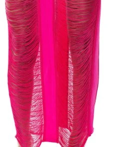 THE GODDESS IN ME TWO PIECE FRINGE SET -akira shop the goddess in me two piece fringe set fuchsia 8 8