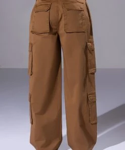 THE PERFECT RELAXED FIT CARGO PANT -akira shop the perfect relaxed fit cargo pant brown 5 5