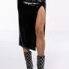 THE SHINE SEQUIN MIDI SKIRT -akira shop the shine sequin midi skirt black 3 3