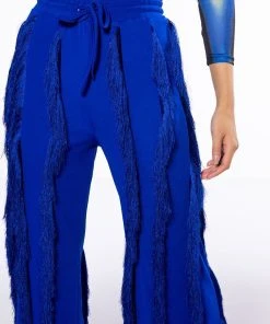 THE WAY YOU MOVE FRINGE PANT -akira shop the way you move fringe pant royal blue 8 8