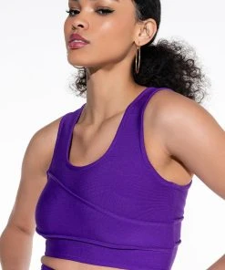 THEIA CROP BANDAGE TANK