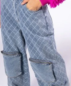 TIANNA RELAXED CARGO JEANS 14 TIANNA RELAXED CARGO JEANS -akira shop tianna relaxed cargo jeans light blue denim 6 6