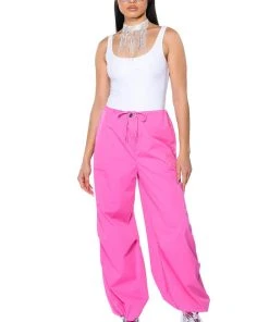 TIME TO RELAX WIDE LEG DRAWSTRING PANTS -akira shop time to relax wide leg drawstring pants pink 3 3