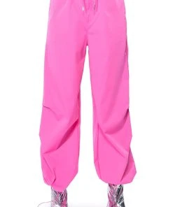 TIME TO RELAX WIDE LEG DRAWSTRING PANTS -akira shop time to relax wide leg drawstring pants pink 5 5