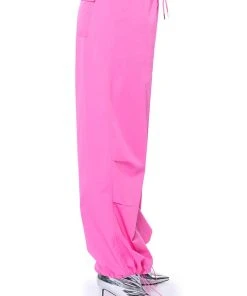 TIME TO RELAX WIDE LEG DRAWSTRING PANTS -akira shop time to relax wide leg drawstring pants pink 7 7