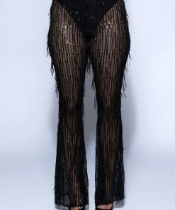 TONIGHT IS THE NIGHT SEQUIN PANTS -akira shop tonight is the night sequin pants black 3 3 c1