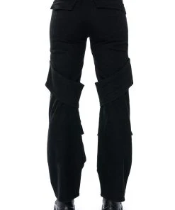 TOO COOL CARGO HIGH WAISTED JEANS -akira shop too cool cargo high waisted jeans black 6 6 c1