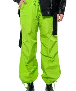 TOO LEGIT WIDE LEG CARGO PANTS 14 TOO LEGIT WIDE LEG CARGO PANTS -akira shop too legit wide leg cargo pants in lime lime 4 4