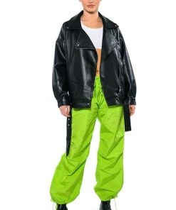 TOO LEGIT WIDE LEG CARGO PANTS 15 TOO LEGIT WIDE LEG CARGO PANTS -akira shop too legit wide leg cargo pants in lime lime 5 5