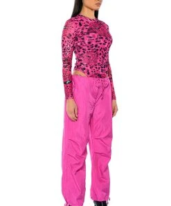 TOO LEGIT WIDE LEG CARGO PANTS 13 TOO LEGIT WIDE LEG CARGO PANTS -akira shop too legit wide leg cargo pants pink 4 4