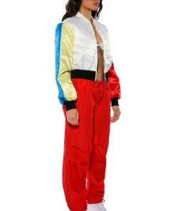 TOO LEGIT WIDE LEG CARGO PANTS -akira shop too legit wide leg cargo pants red 7 7