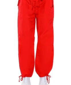 TOO LEGIT WIDE LEG CARGO PANTS -akira shop too legit wide leg cargo pants red 8 8