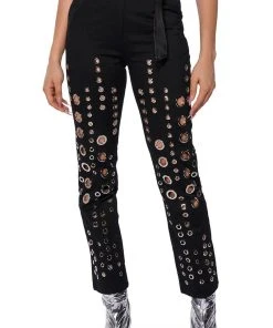 TOO MUCH FOR YOU HARDWARE DETAILED PANTS