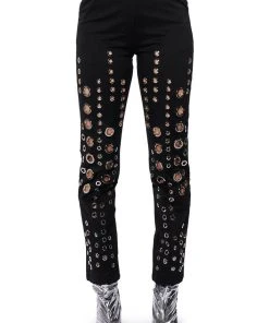 TOO MUCH FOR YOU HARDWARE DETAILED PANTS 17 TOO MUCH FOR YOU HARDWARE DETAILED PANTS -akira shop too much for you hardware detailed pants black 6 6