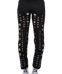 TOO MUCH FOR YOU HARDWARE DETAILED PANTS 19 TOO MUCH FOR YOU HARDWARE DETAILED PANTS -akira shop too much for you hardware detailed pants black 8 8