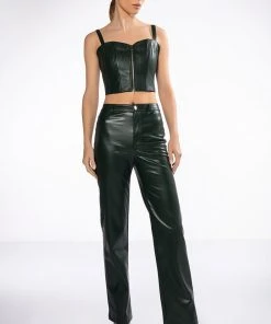 TRUE LOVE ZIP UP STRUCTURED TANK TOP -akira shop true love zip up structured tank top green 3 3 c1 c1 c1