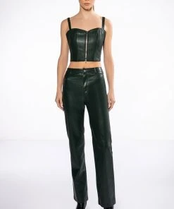 TRUE LOVE ZIP UP STRUCTURED TANK TOP -akira shop true love zip up structured tank top green 8 8 c1 c1 c1