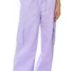 TWO STEP LIGHT WEIGHT WIDE LEG PANT 2 TWO STEP LIGHT WEIGHT WIDE LEG PANT -akira shop two step light weight wide leg pant purple 1 1