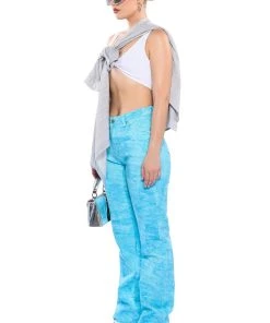 UP IN THE CLOUDS HIGH RISE RELAXED FIT JEANS -akira shop up in the clouds high rise relaxed fit jeans blue 4 4