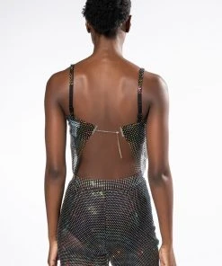 VANESSA RHINESTONE MESH BRALETTE -akira shop vanessa rhinestone mesh bralette black 6 6