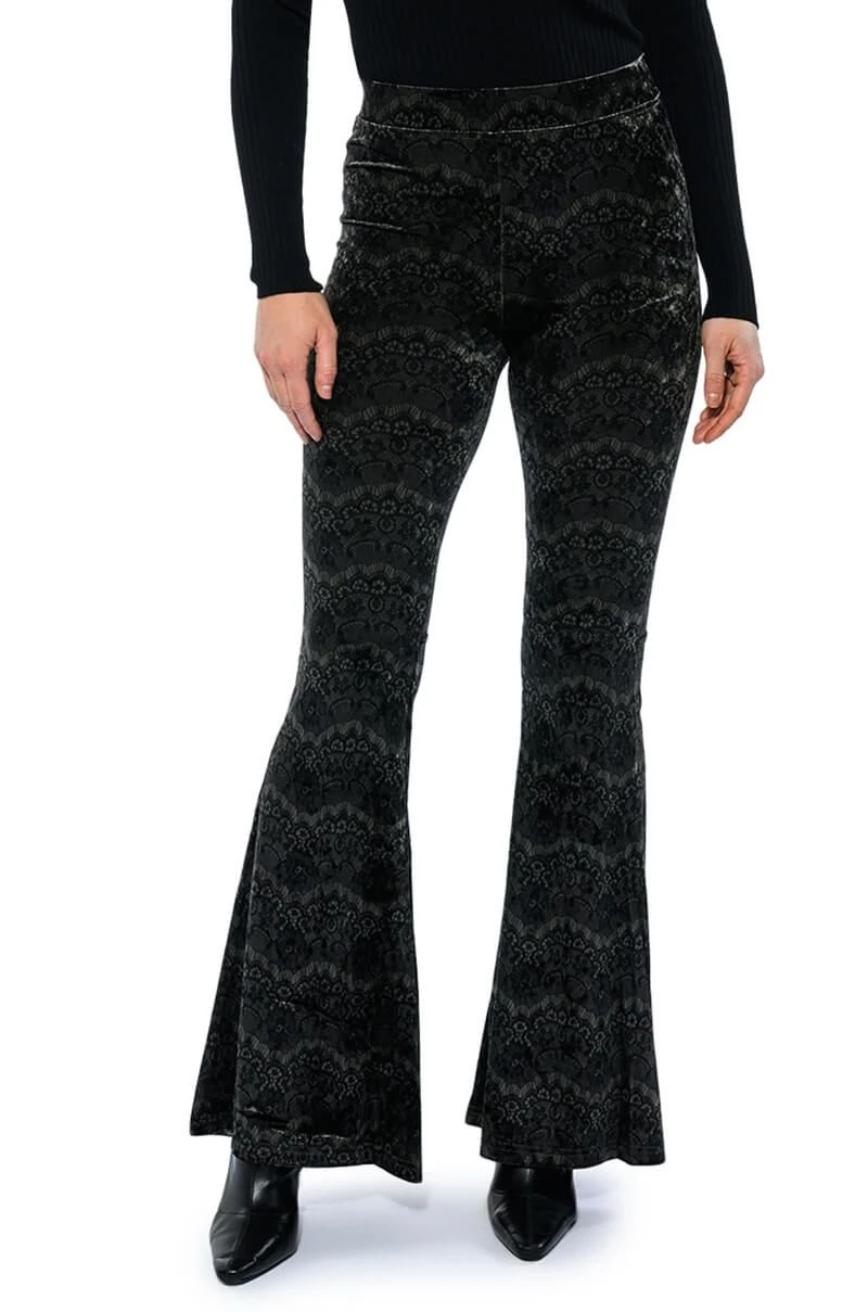 VELVETY SOFT HIGH RISE FLARE PANT 3 VELVETY SOFT HIGH RISE FLARE PANT
