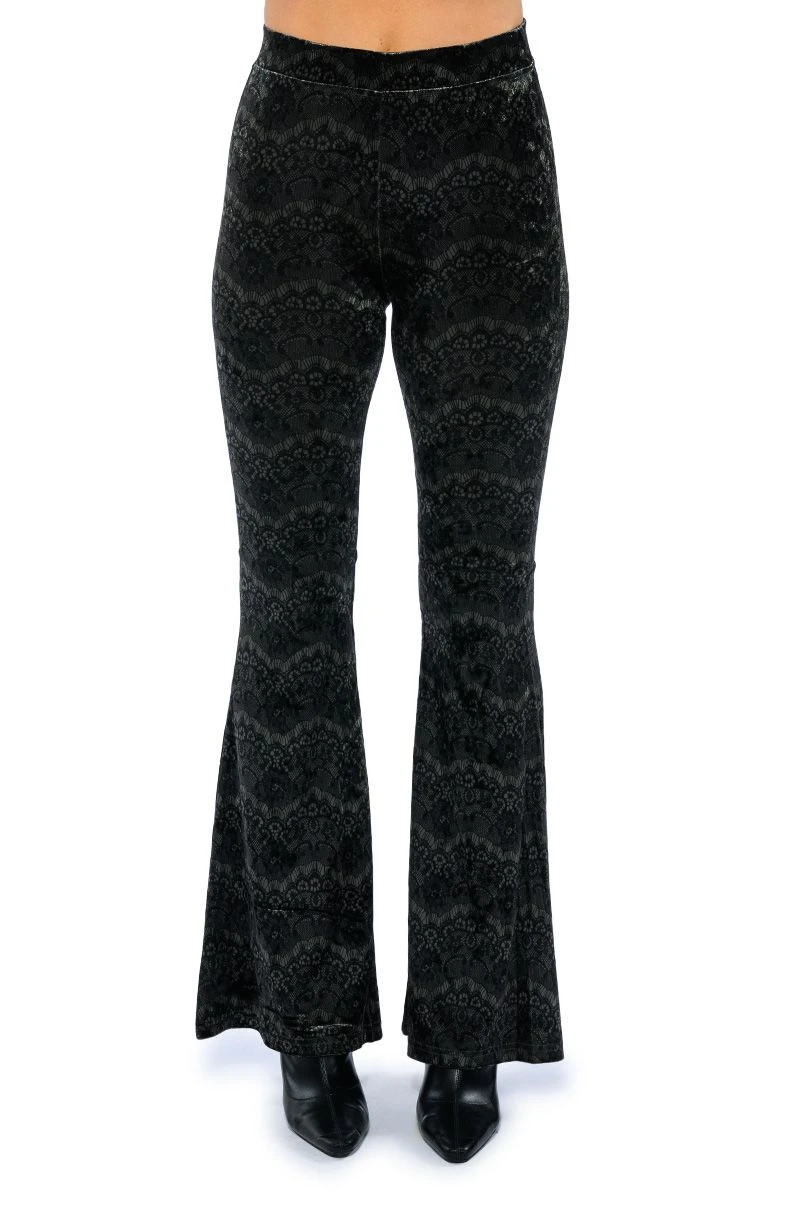 VELVETY SOFT HIGH RISE FLARE PANT 5 VELVETY SOFT HIGH RISE FLARE PANT - Image 3