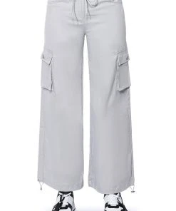 VENENO WIDE LEG CARGO PANTS 15 VENENO WIDE LEG CARGO PANTS -akira shop veneno wide leg cargo pants grey 5 5